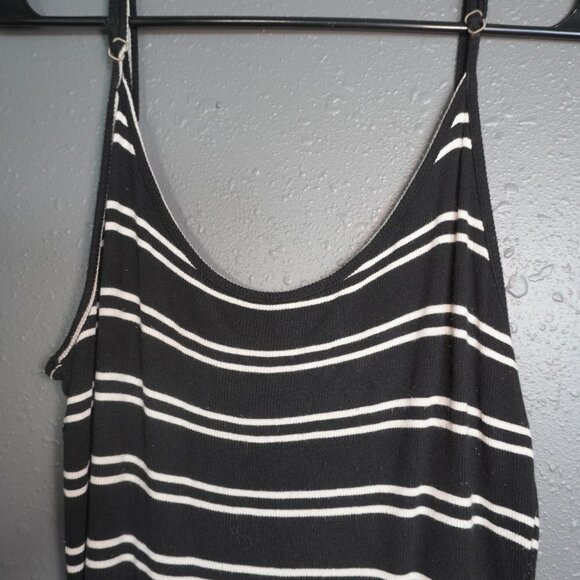 Rip Curl Womens Black & White Stripe Sleeveless Maxi Shirt Dress Size Medium - Picture 6 of 9